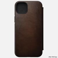 Nomad Modern lederen folio iPhone 14 Plus - Rustic Brown - thumbnail