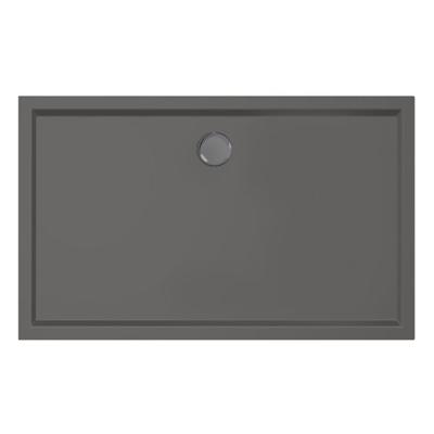 Xenz Mariana douchebak 130x80x4cm rechthoek Acryl Antraciet 6934-05