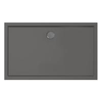 Xenz Mariana douchebak 130x80x4cm rechthoek Acryl Antraciet 6934-05 - thumbnail