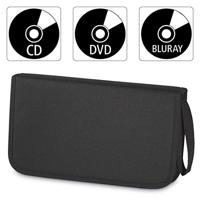 Hama nylon wallet voor 64 cd/dvd/blue-ray zwart - thumbnail