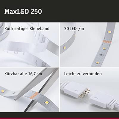 Paulmann MaxLED Basic Daylight 79856 LED-strip basisset Met connector (male) 24 V 3 m Daglichtwit 1 stuk(s) Paulmann MaxLED Basic Daylight 79856 LED-strip basisset Met connector (male) 24 V 3 m Daglichtwit 1 stuk(s)