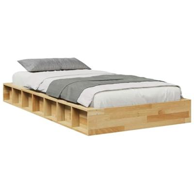Bedframe zonder matras 90x190 cm massief hout eiken