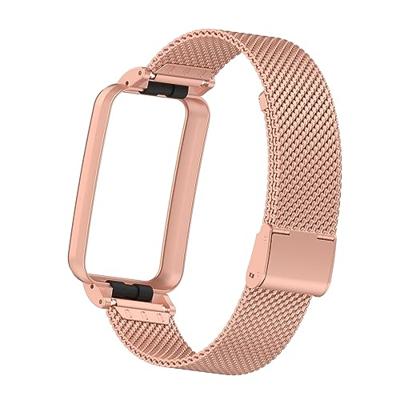 Milanese bandje met case - Rosé goud - Xiaomi Smart band 7 Pro Milanese bandje met case - Rosé goud - Xiaomi Smart band 7 Pro