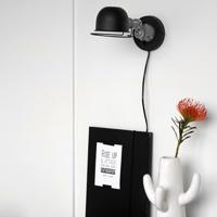 Mexlite Wandlamp davin 7657zw zwart - thumbnail