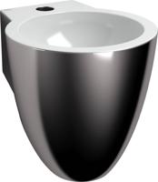 Clou Flush 6 fontein zonder kraangat 27x31,5x28cm Platina/wit Keramiek - thumbnail
