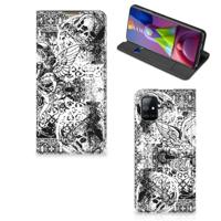 Mobiel BookCase Samsung Galaxy M51 Skulls Angel - thumbnail