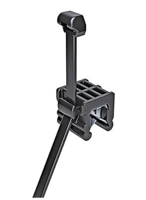 HellermannTyton 156-00843 T50ROSEC23-PA66W-BK Kabelbinder met clip 200 mm 4.6 mm Zwart 1 stuk(s)