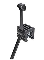 HellermannTyton 156-00843 T50ROSEC23-PA66W-BK Kabelbinder met clip 200 mm 4.6 mm Zwart 1 stuk(s) - thumbnail