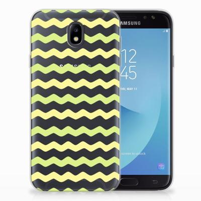 Samsung Galaxy J7 2017 | J7 Pro | TPU bumper | Waves Yellow Samsung Galaxy J7 2017 | J7 Pro | TPU bumper | Waves Yellow