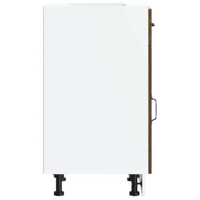 Onderkast Kalmar bewerkt hout bruin eikenkleur Onderkast Kalmar bewerkt hout bruin eikenkleur