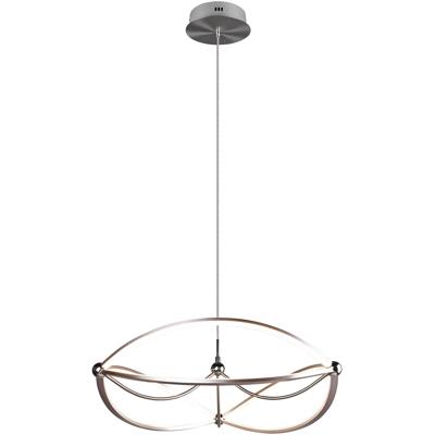 LED Hanglamp Trion Charis - 42W - 3000K Warm Wit - Dimbaar - Rond - Mat Nikkel