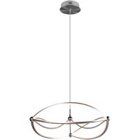 LED Hanglamp Trion Charis - 42W - 3000K Warm Wit - Dimbaar - Rond - Mat Nikkel - thumbnail