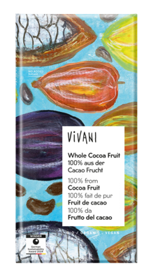 Vivani Whole Cocoa Fruit Chocolade Vivani Whole Cocoa Fruit Chocolade