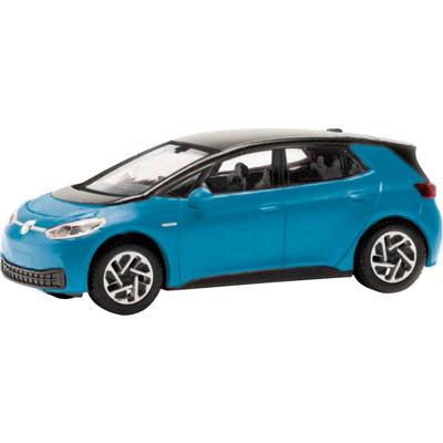 Herpa 421126-002 H0 Auto Volkswagen ID.3, solide ocean blue