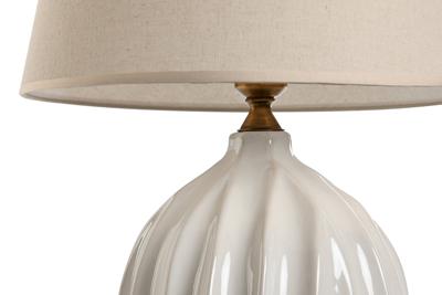 Bureaulamp Home ESPRIT Wit Porselein 50 W 220 V 40 x 40 x 60 cm Bureaulamp Home ESPRIT Wit Porselein 50 W 220 V 40 x 40 x 60 cm
