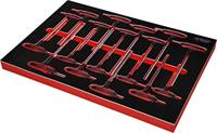 KS Tools 811.1018 Haakse schroevendraaierset 2 mm, 2.5 mm, 3 mm, 4 mm, 5 mm, 6 mm, 7 mm, 8 mm, 10 mm T 8, T 10, T 15, T 20, T 25, T 27, T 30, T 40, T 50 - thumbnail