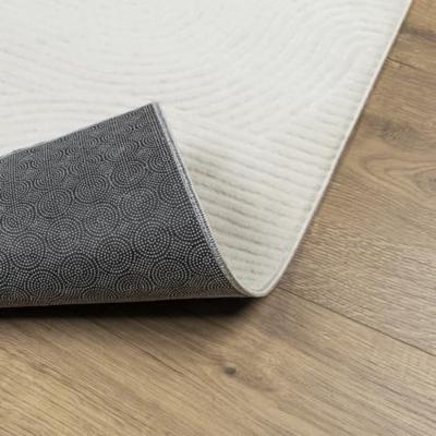 VidaXL Vloerkleed iza laagpolig scandinavisch 140x200 cm crèmekleurig