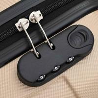 VidaXL Koffer met slot 3 pcs champagne 50 x 31 x 78 cm abs kunststof - thumbnail