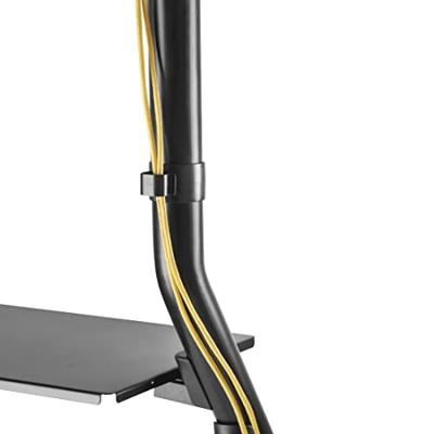 Hama TV Standaard + Wielen in Hoogte Verstelbaar voor Schermen tot 100 Inch Zwart