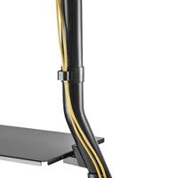 Hama TV-Standaard Trolley voor Beeldscherm 124-254 cm Zwart - thumbnail