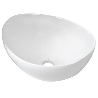 Plieger Keramische Opbouw Waskom Scale Ovaal 39X32X17.5 cm - Glans Wit