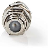 Nedis CSGP41939ME Coax-adapter F F-connector Female - F-connector Female Zilver - thumbnail