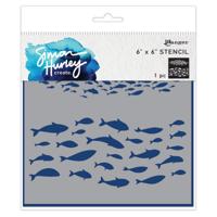 Ranger Ink Ranger • simon hurley create. stencil fish frenzy - thumbnail