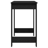 Bureau 100x45x75 cm bewerkt hout zwart - thumbnail