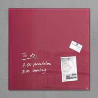Sigel SI-GL272 Glasmagneetbord Artverum 480x480x15mm Bessenrood - thumbnail
