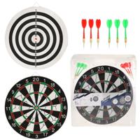 Dartbord met 6 pijltjes - thumbnail
