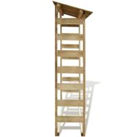 Haardhoutopslag 150x44x176 cm geïmpregneerd grenenhout - thumbnail