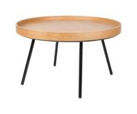 Zuiver Ronde Salontafel 'Oak Tray' Eikenhout, 78cm - thumbnail