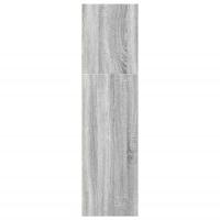 Boekenkast 40x30x114 cm bewerkt hout grijs sonoma eikenkleurig - thumbnail