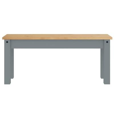 Eetkamerbank Panama 105x30x45 cm massief grenenhout grijs Eetkamerbank Panama 105x30x45 cm massief grenenhout grijs