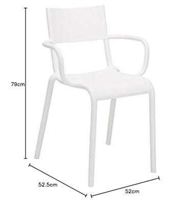 Kartell Generic A tuinstoel Wit Kartell Generic A tuinstoel Wit