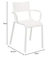 Kartell Generic A tuinstoel Wit - thumbnail