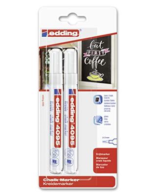 Krijtstift edding 4095 rond 2-3mm wit | 10 stuks