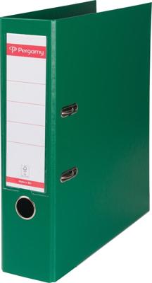 Pergamy ordner, voor ft A4, volledig uit PP, rug van 8 cm, groen Pergamy ordner, voor ft A4, volledig uit PP, rug van 8 cm, groen