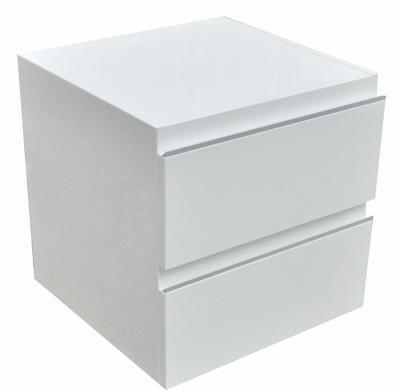 Wiesbaden Ladekast 450x450 hoogglans wit gelakt