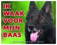 Groenendaeler Waakbord - Ik waak voor mijn baas - thumbnail