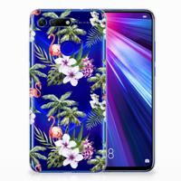Honor View 20 TPU Hoesje Flamingo Palms - thumbnail