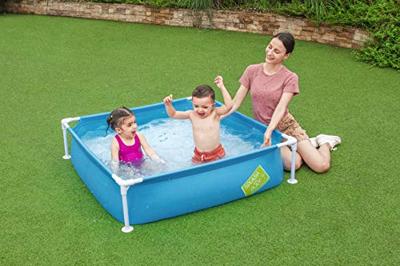 Bestway Kinderzwembad Stevig 122x122x30,5 cm +2 Jaar Tuin 56217 - thumbnail
