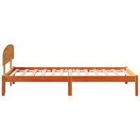 Bedframe met hoofdeinde Bruin 90 x 190 cm Massief grenenhout - thumbnail