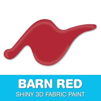Scribbles • 3d textielverf glanzend 29,5ml barn red