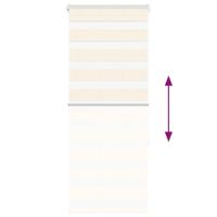 Zebra Blind 55x150 cm stofbreedte 50,9 cm polyester marmerbeige - thumbnail