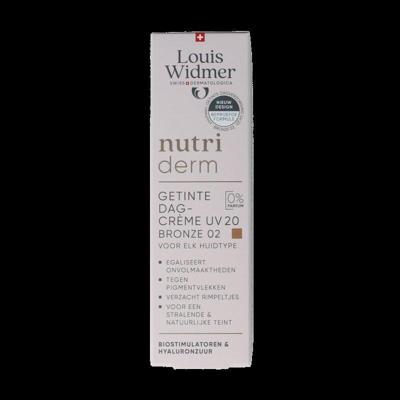 Louis Widmer Nutriderm Getinte Dagcrème UV20 02 Bronze ZP 30ml