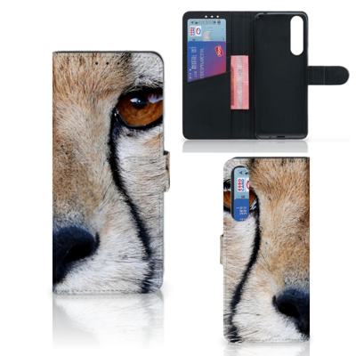 Sony Xperia 1 II | Telefoonhoesje | Met pasjeshouder | Cheetah