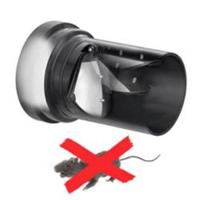 Riko Wandcloset afvoerbuis 110 mm met ratten stop - thumbnail