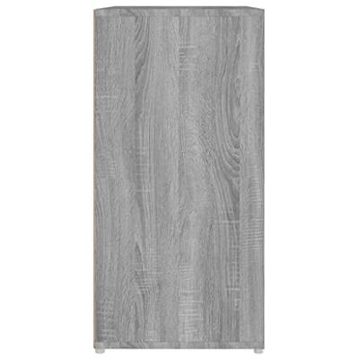 Schoenenkast 60x35x70 cm bewerkt hout grijs sonoma eikenkleurig