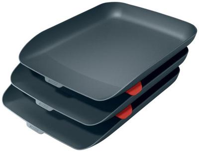 Brievenbak leitz cosy set van 3 a4 fluweel grijs | 104 stuks